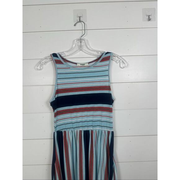 New Eloges Women's Sleeveless Striped Knit Pullover Tank Dress Multicolor Small - Picture 3 of 12